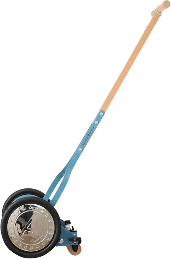 VintageCut 16” Manual Reel Lawn Mower – 5 Blade Classic Push Grass Cutter with Adjustable Height