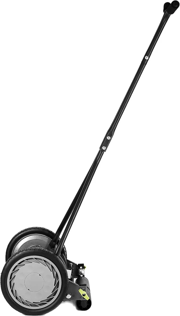 ProCut 16” Manual Reel Lawn Mower – 7 Precision Blade Push Mower for Small to Medium Lawns, Lightweight Eco-Friendly Grass Cutter