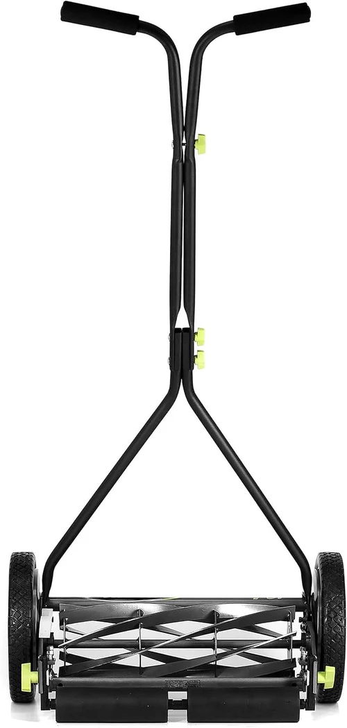 ProCut 16” Manual Reel Lawn Mower – 7 Precision Blade Push Mower for Small to Medium Lawns, Lightweight Eco-Friendly Grass Cutter